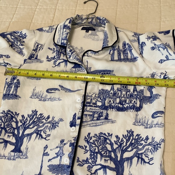 Katie Kime New Orleans Toile pajama top - Picture 14 of 15